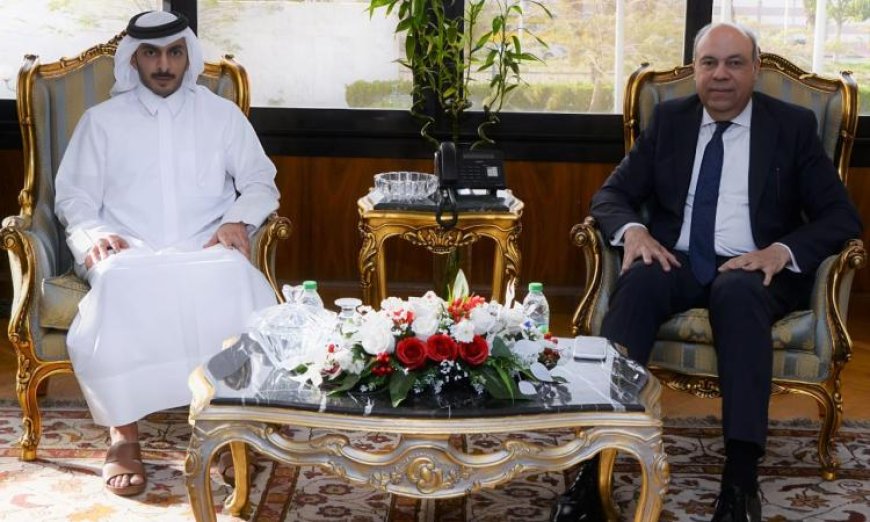 الحفني يستعرض آفاق التعاون مع شركات فهد آل ثان القطرية في مجال إنتاج وقود الطائرات المستدام