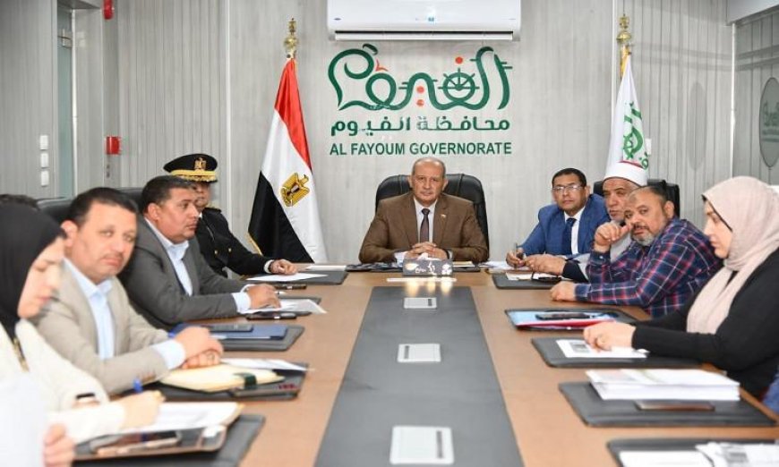 سكرتير عام الفيوم يتابع ملفات التقنين والتغيرات المكانية مع وزارة التنمية المحلية