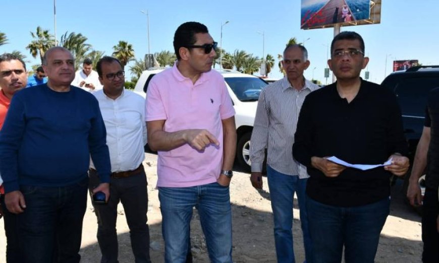 جوهر ومحافظ البحر الأحمر يستعرضان الأرض المخصصة لإنشاء القرية الأولمبية