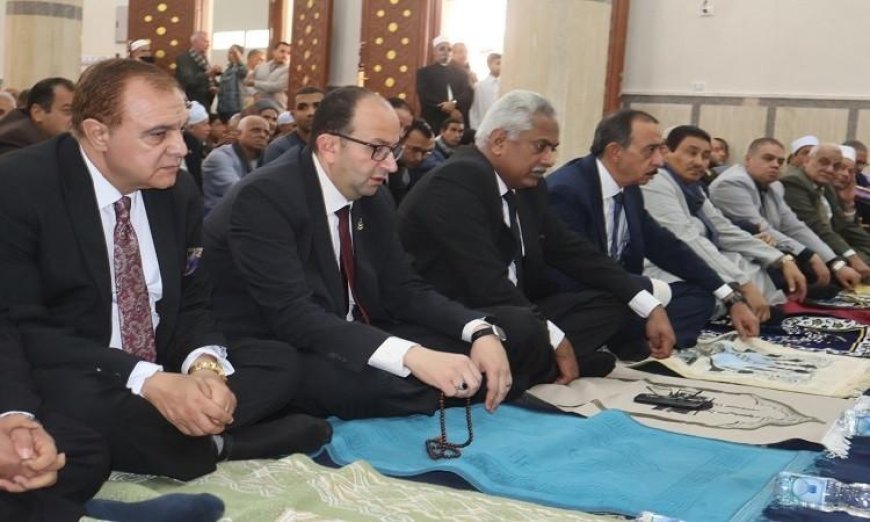 محافظ سوهاج يدشن مسجد الشيخ جمعة في مدينة جهينة بمساحة 300 متر مربع