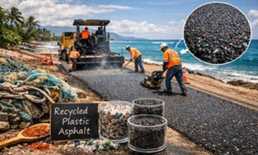 هاواي تستخدم البلاستيك البحري لإنتاج طرق جديدة لمكافحة التلوث البيئي