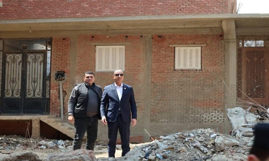 محافظ الجيزة يتصدى لمخالفات البناء والتعديات على الأراضي الزراعية في كومبرة