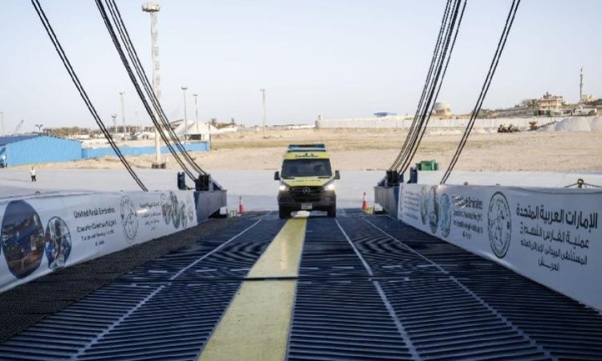 المستشفى الإماراتي العائم في العريش يستقبل 5 جرحى فلسطينيين من غزة