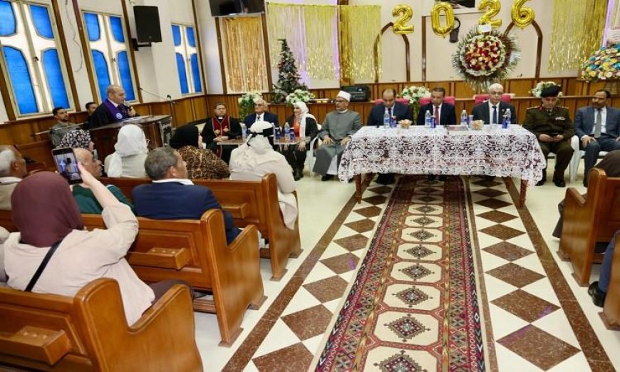 محافظ المنوفية يهنئ الكنيسة الإنجيلية بعيد القيامة المجيد خلال زيارة خاصة
