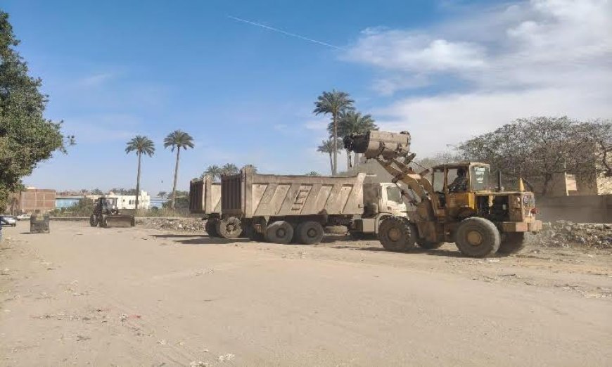الجيزة تتخلص من 1450 طن من المخلفات في المنصورية وأرض الرخام بالمنيرة الغربية