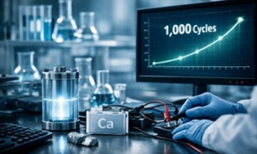 بطاريات أيونات الكالسيوم تحقق إنجازاً مذهلاً بألف دورة شحن نحو مستقبل طاقة مستدامة