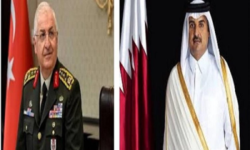 أمير قطر ووزير الدفاع التركي يعززان التعاون العسكري بين البلدين
