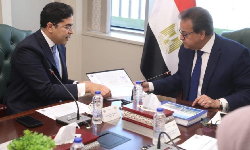 وزير الصحة يتعاون مع جمعية الإيثار لتطوير مستشفى الكبد المصري وتحسين الخدمات الصحية