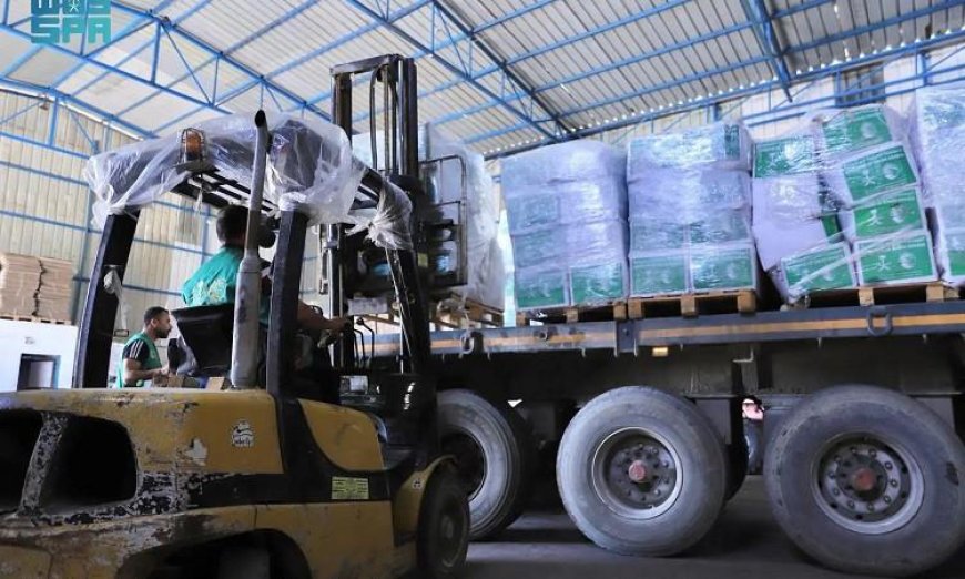 قافلة مساعدات إنسانية جديدة من سلمان للإغاثة تصل إلى قطاع غزة لدعم المتضررين