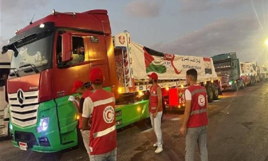 قافلة زاد العزة الـ177 تصل إلى قطاع غزة لدعم المتضررين