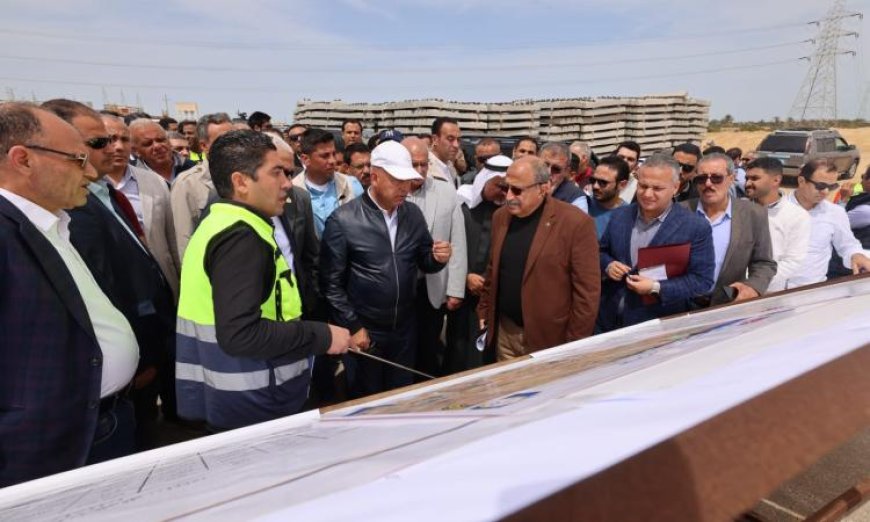 الوزير يزور مشروع سكة حديد بئر العبد العريش باتجاه رأس النقب ومطار طابا لتعزيز التنمية السياحية والمواصلات