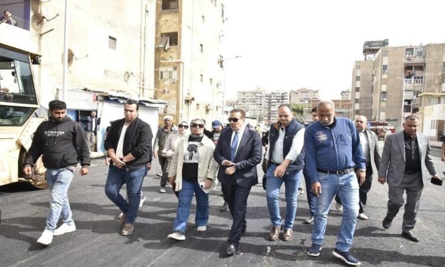 محافظ بورسعيد يزور منطقة التصنيع بالضواحي ويؤكد على ضرورة الانتهاء من أعمال التطوير