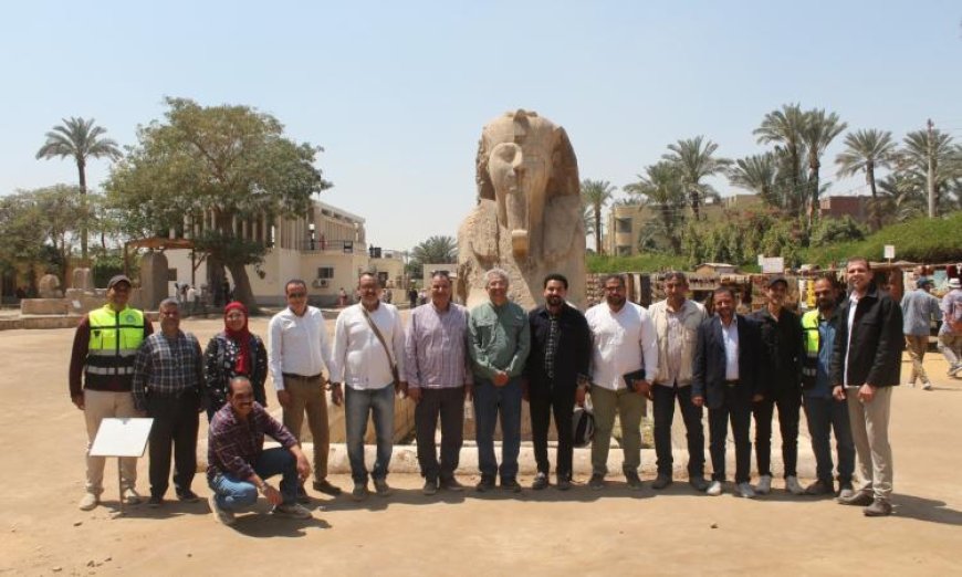 الأمين العام للمجلس الأعلى للآثار يقوم بجولة ميدانية تفقدية في آثار سقارة وميت رهينة