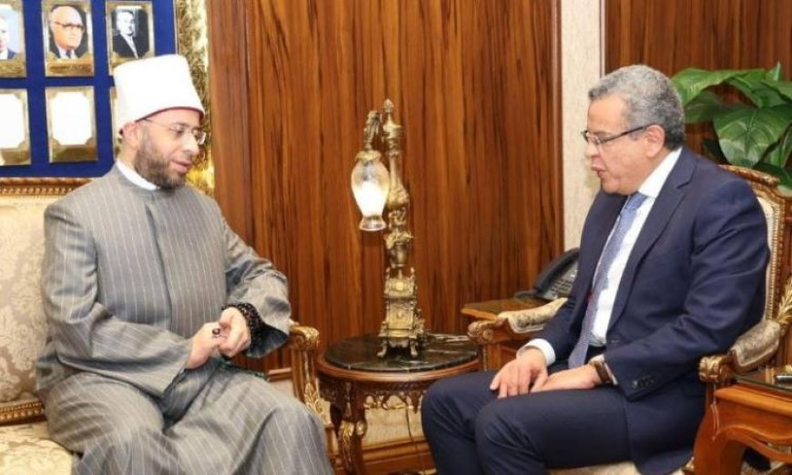 تعزيز التعاون والحوكمة وزير الأوقاف يلتقي برئيس المركزي للمحاسبات