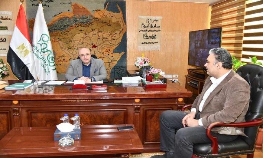 محافظ الفيوم يرحب برئيس الإدارة المركزية للموارد المائية والري لتعزيز التعاون في المشاريع المائية