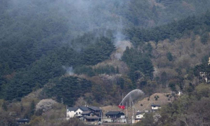 إجلاء حوالي 3000 شخص مع استمرار حرائق الغابات في اليابان لليوم الرابع على التوالي