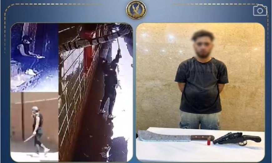 إلقاء القبض على شخص شغب وتكسير كاميرات المراقبة في أحد المنازل