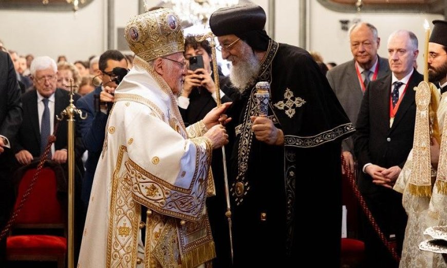 البابا تواضروس يشارك في القداس البطريركي بمركز كرسي القسطنطينية