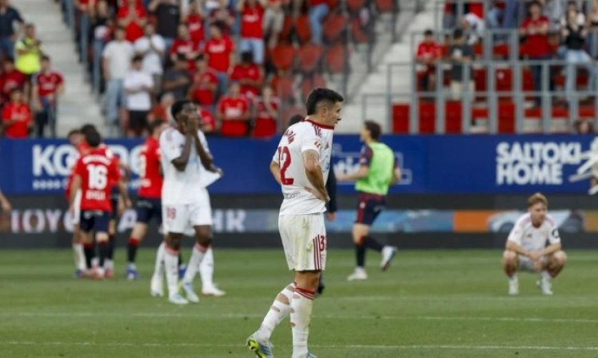 إشبيلية على حافة الهبوط من الليجا بعد الهزيمة المفاجئة أمام أوساسونا 1-2