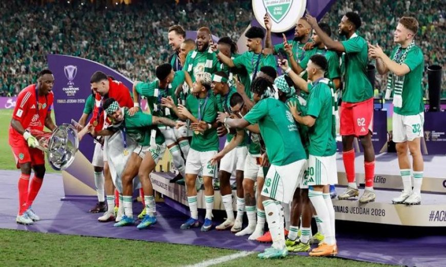 الأهلي السعودي يفوز بـ 12.5 مليون دولار بعد انتصاره في دوري أبطال آسيا للنخبة