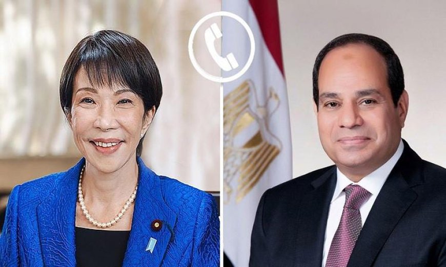 الرئيس السيسي يؤكد لرئيسة وزراء اليابان أهمية تحقيق تسوية سلمية في المنطقة