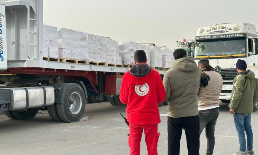 الهلال الأحمر المصري يوزع 4.685 طن من المساعدات الإنسانية الشاملة لمد يد العون للمحتاجين