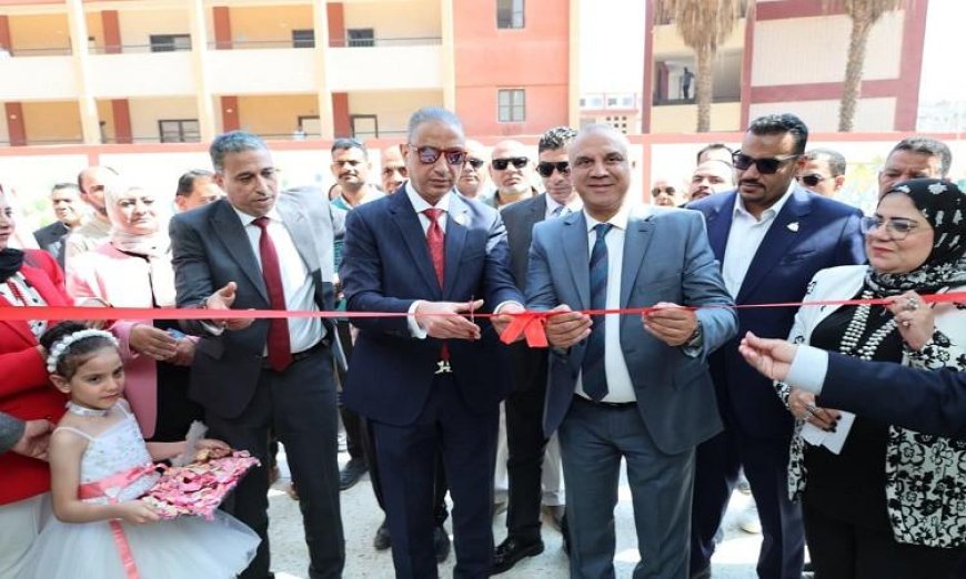 محافظ الجيزة يفتتح مدرستين جديدتين في إمبابة تضم 52 فصلًا دراسيًا لتعزيز التعليم المحلي