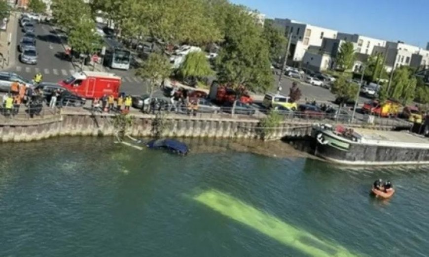 حافلة مدرسية تسقط في نهر السين بالقرب من باريس وأنقاذ أربعة طلاب كانوا على متنها