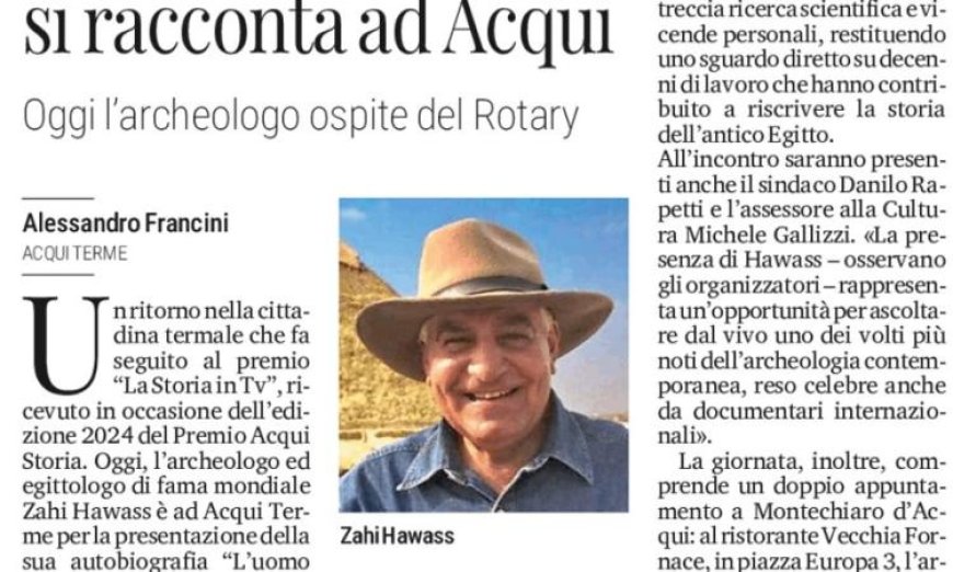 زاهي حواس يتألق في جولته الإيطالية وسط اهتمام إعلامي ودبلوماسي كبير مع صور مميزة