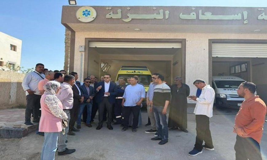 نائب المحافظ يقوم بجولة تفقدية لمتابعة تقدم مشروعات حياة كريمة في مركز يوسف الصديق