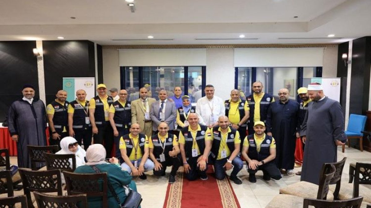 رئيس بعثة حج الجمعيات الأهلية يحضر احتفال حجاج المستوى الأول