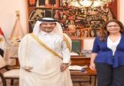 وزيرة الثقافة وسفير قطر في القاهرة يستعرضان فرص تعزيز التعاون الثقافي بين البلدين