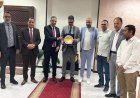 تهنئة مدير عام شباب القليوبية واتحاد شباب العمال لرئيس شركة المياه بمناسبة عيد العمال