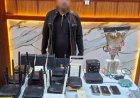 القبض على شخص ينشئ ويدير شبكتين غير مرخصتين لبث التلفزيون والإنترنت