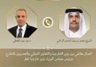 وزير الخارجية يناقش مع رئيس وزراء قطر سبل خفض التصعيد في المنطقة