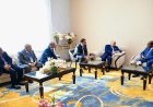 رئيس القيادة اليمنية يناقش مع رئيسي جيبوتي والصومال آخر التطورات الإقليمية