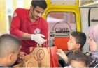 استقبال 107 مرضى وجرحى فلسطينيين مع مرافقين في ميناء رفح البري من غزة