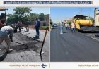 بدء أعمال الرصف النهائية لمدخل قرية الدبايبة في بركة السبع بمحافظة المنوفية