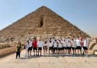 منتخب المجر للشباب لكرة اليد يقوم بجولة مميزة في الأهرامات المصرية