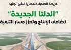 الدلتا الجديدة تعزز التنمية وتضاعف الإنتاج وفق تصريحات إعلامي الوزراء