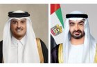 أمير قطر ورئيس الإمارات يناقشان أحدث التطورات الإقليمية والدولية عبر الهاتف