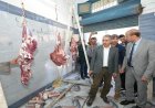 محافظ أسيوط يقوم بمتابعة توفر اللحوم ويزور منفذ الثروة الحيوانية في منطقة السادات