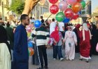 توافد المواطنين بكثرة إلى الحدائق والمتنزهات للاحتفال بأول أيام عيد الأضحى