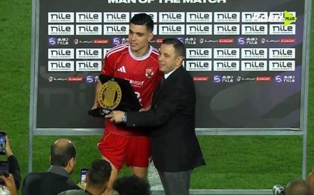 بن شرقي يتألق وينال لقب رجل مباراة القمة بتسجيله هدفين في شباك الزمالك
