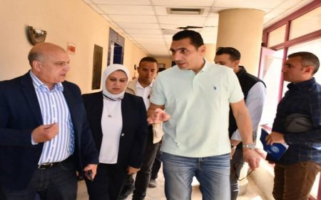 وزير الشباب والرياضة يقوم بجولة تفقدية لتطوير مركز الطب الرياضي في مدينة نصر