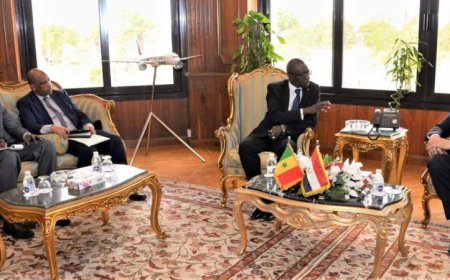 وزير الطيران المدني يلتقي سفير السنغال في مصر لتعزيز التعاون المشترك في قطاع الطيران