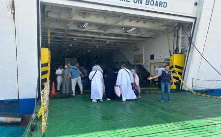 بدء أولى قوافل الحج البري من ميناء نويبع البحري باحتفال مميز