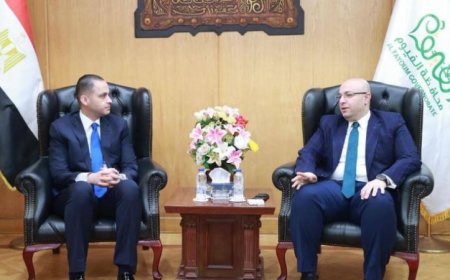 نائب وزير الصحة يلتقي محافظ الفيوم لبحث سبل تطوير النظام الصحي في المحافظة