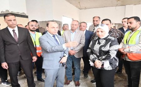 محافظ الغربية يقوم بجولة تفقدية لمشروع تطوير كورنيش بحر شبين في المحلة الكبرى