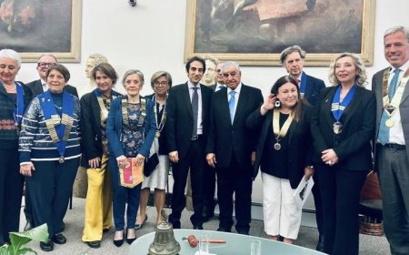 بسام راضي يرحب بزاهي حواس في احتفال مميز بروما لتعزيز السياحة المصرية